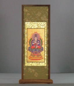 スタンド式掛軸　黒檀フレーム